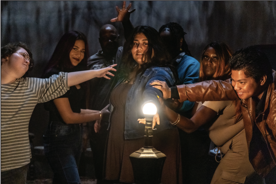 South student Esperanza Alvarez plays herself in “Ghostlight Gallery.” A ‘ghost light’ is a light left on in a theater when it is unoccupied. It is left on because of both practicality and superstition.